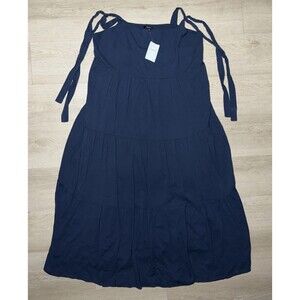 NWT Madewell Maxi Dress Navy Blue Nordstrom Rack $70 MSRP  Dark New Comfortable